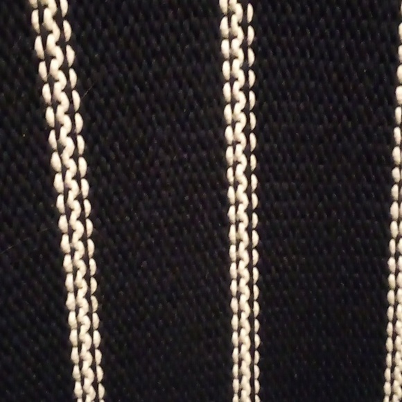 NWOT - Theory Knit Navy Blue & White Striped Short Sleeve Pullover Top - Medium - Picture 2 of 6